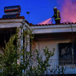Πυρκαγιά σε διπλοκατοικία στην περιοχή Ασπρόγεια Αμυνταίου Φλώρινας